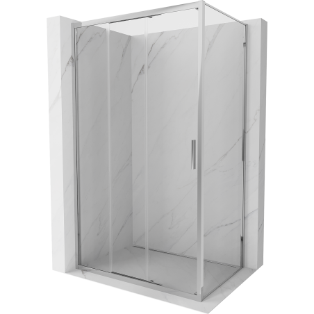 Mexen Exo schiebetür-duschkabine 95 x 80 cm, transparent, chrom - 8153-095-080-01-00