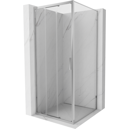 Mexen Exo Schiebeduschkabine 90 x 90 cm, transparent, Chrom - 8153-090-090-01-00