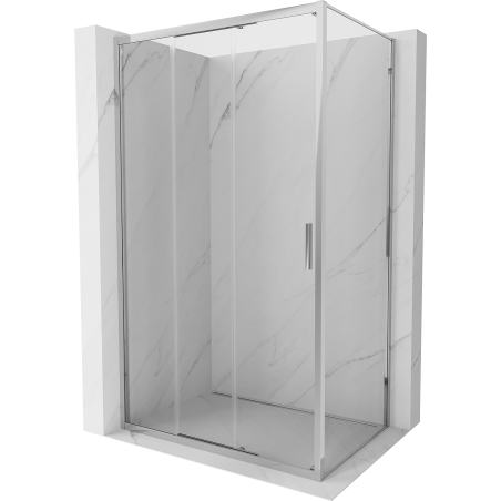 Mexen Exo Schiebeduschkabine 95 x 100 cm, transparent, Chrom - 8153-095-100-01-00