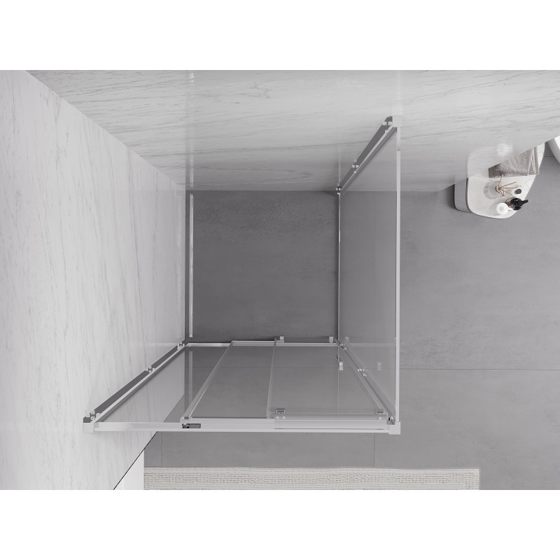 Mexen Exo Schiebeduschkabine 100 x 100 cm, transparent, Chrom - 8153-100-100-01-00