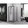 Mexen Exo Schiebeduschkabine 80 x 80 cm, transparent, schwarz - 8153-080-080-70-00