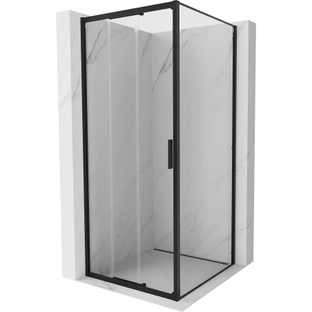 Mexen Exo Schiebeduschkabine 85 x 85 cm, transparent, schwarz - 8153-085-085-70-00