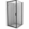 Mexen Exo Schiebedusche 90 x 90 cm, transparent, schwarz - 8153-090-090-70-00