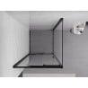 Mexen Exo Schiebedusche 90 x 90 cm, transparent, schwarz - 8153-090-090-70-00