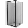 Mexen Exo Schiebeduschkabine 95 x 95 cm, transparent, schwarz - 8153-095-095-70-00