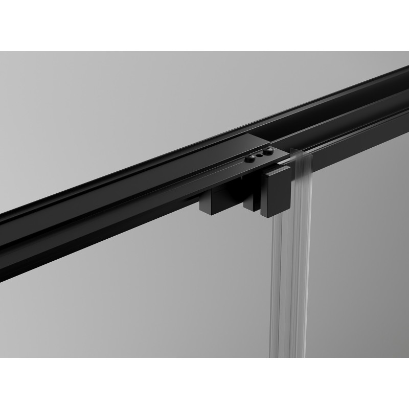 Mexen Exo Schiebeduschkabine 95 x 95 cm, transparent, schwarz - 8153-095-095-70-00