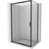 Mexen Exo schiebbare Duschkabine 80 x 100 cm, transparent, schwarz - 8153-080-100-70-00