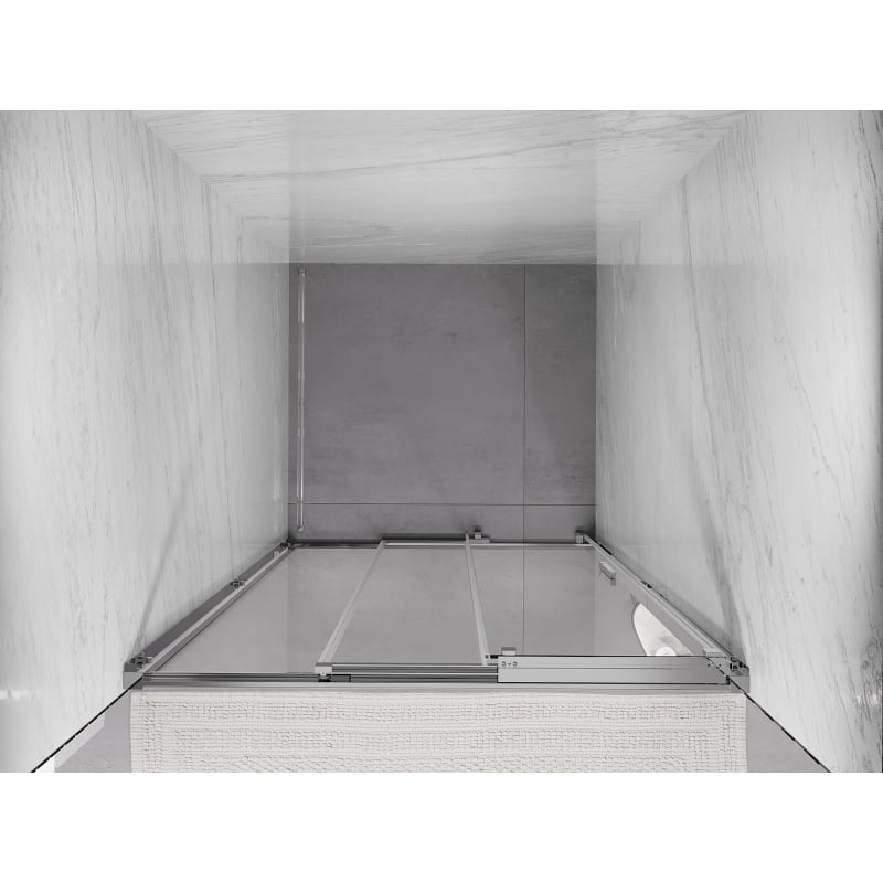 Mexen Exo-3S Schiebetür Duschwand 70 cm, transparent, Chrom - 8153-070-000-01-00