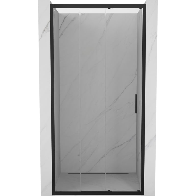 Mexen Exo-3S schiebetür für dusche 70 cm, transparent, schwarz - 8153-070-000-70-00