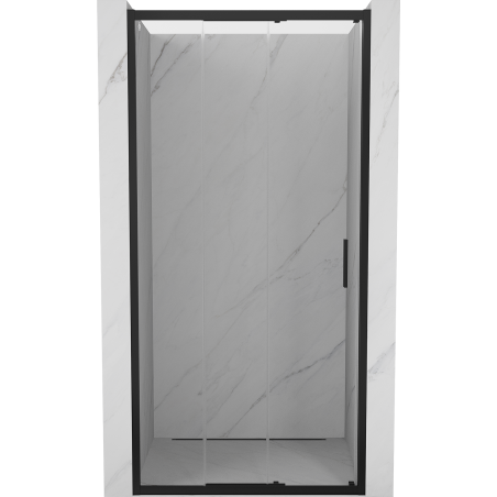 Mexen Exo-3S Schiebetür-Duschkabine 75 cm, transparent, schwarz - 8153-075-000-70-00