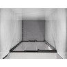 Mexen Exo-3S Schiebetür für Dusche 80 cm, transparent, schwarz - 8153-080-000-70-00