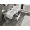 Mexen Orio Badezimmerschrank 50 cm mit Waschbecken Otis, 1 Schublade, weiß matt - 91A10-05023-1-BF01-W18M01
