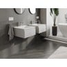 Mexen Orio 50 cm Badezimmerkommode mit Waschbecken Otis, 1 Schublade, grau matt/weiß matt - 91A10-05023-1-BF62-W18M01