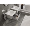 Mexen Orio 50 cm Badezimmerkommode mit Waschbecken Otis, 1 Schublade, grau matt/weiß matt - 91A10-05023-1-BF62-W18M01