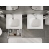 Mexen Orio Badezimmerschrank 50 cm mit Waschbecken Vela, 1 Schublade, weiß matt - 91A10-05023-1-BF01-W23M01