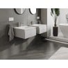 Mexen Orio Badezimmer-Schrank 50 cm mit Waschbecken Vela, 1 Schublade, grau matt/weiß matt - 91A10-05023-1-BF62-W23M01