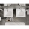 Mexen Orio Badezimmerschrank 50 cm mit Waschbecken Vela, 2 Schubladen, Weiß Glanz - 91A10-05047-2-BFF00-W23M00