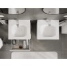 Mexen Orio Badezimmerschrank 50 cm mit Waschbecken Vela, 2 Schubladen, weiß matt - 91A10-05047-2-BFF01-W23M01