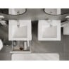 Mexen Orio Badezimmerschrank 50 cm mit Waschbecken Otis, 2 Schubladen, weiß matt - 91A10-05047-2-BFF01-W18M01