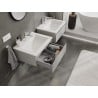Mexen Orio Badezimmerunterschrank 60 cm mit Waschbecken Otis, 1 Schublade, grau matt/weiß matt - 91A10-06023-1-BF62-W18M01