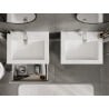 Mexen Orio Badezimmerunterschrank 60 cm mit Waschbecken Otis, 1 Schublade, grau matt/weiß matt - 91A10-06023-1-BF62-W18M01