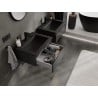 Mexen Orio Badezimmerschrank 60 cm mit Waschbecken Otis, 1 Schublade, schwarz matt - 91A10-06023-1-BF71-W18M71