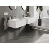 Mexen Orio Badezimmerschrank 60 cm mit Waschbecken Vela, 1 Schublade, weiß matt - 91A10-06023-1-BF01-W23M01