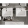 Mexen Orio Badezimmerunterschrank 60 cm mit Waschbecken Vela, 1 Schublade, grau matt/weiß matt - 91A10-06023-1-BF62-W23M01