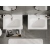 Mexen Orio Badezimmerschrank 60 cm mit Waschbecken Vela, 2 Schubladen, grau matt/weiß matt - 91A10-06047-2-BFF62-W23M01