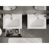 Mexen Orio Badezimmerschrank 60 cm mit Waschbecken Vela, 2 Schubladen, Graphit Matt/Weiß Matt - 91A10-06047-2-BFF66-W23M01