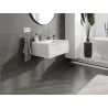 Mexen Orio Badezimmer-Schrank 70 cm mit Waschbecken Otis, 1 Schublade, Weiß Glanz - 91A10-07023-1-BF00-W18M00