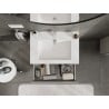 Mexen Orio 70 cm Badezimmerwaschtisch mit Waschbecken Otis, 1 Schublade, grau matt/weiß matt - 91A10-07023-1-BF62-W18M01