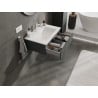Mexen Orio Badezimmerschrank 70 cm mit Waschtisch Otis, 1 Schublade, Graphit matt/weiß matt - 91A10-07023-1-BF66-W18M01