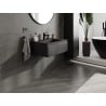 Mexen Orio Badezimmer-Schrank 70 cm mit Waschbecken Otis, 1 Schublade, Schwarz Matt - 91A10-07023-1-BF71-W18M71
