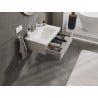Mexen Orio Badezimmerschrank 70 cm mit Waschbecken Vela, 1 Schublade, grau matt/weiß matt - 91A10-07023-1-BF62-W23M01
