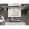 Mexen Orio Badezimmerschrank 70 cm mit Waschbecken Vela, 1 Schublade, grau matt/weiß matt - 91A10-07023-1-BF62-W23M01