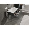 Mexen Orio Badezimmerschrank 70 cm mit Waschbecken Vela, 1 Schublade, Graphit matt/weiß matt - 91A10-07023-1-BF66-W23M01
