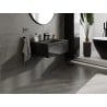 Mexen Orio Badschrank 70 cm mit Waschbecken Vela, 1 Schublade, schwarz glänzend/schwarz matt - 91A10-07023-1-BF70-W23M71