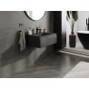 Mexen Orio Badezimmerschrank 70 cm mit Waschbecken Vela, 1 Schublade, schwarz matt - 91A10-07023-1-BF71-W23M71