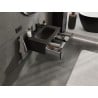 Mexen Orio Badezimmerschrank 70 cm mit Waschbecken Vela, 1 Schublade, schwarz matt - 91A10-07023-1-BF71-W23M71