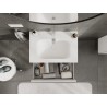 Mexen Orio Badezimmerunterschrank 70 cm mit Waschbecken Vela, 2 Schubladen, weiß matt - 91A10-07047-2-BFF01-W23M01