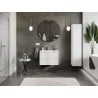 Mexen Orio Badezimmerschrank 70 cm mit Waschbecken Otis, 2 Schubladen, weiß matt - 91A10-07047-2-BFF01-W18M01