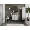 Mexen Orio Badezimmermöbel 70 cm mit Waschbecken Otis, 2 Schubladen, grau matt/weiß matt - 91A10-07047-2-BFF62-W18M01