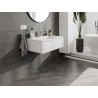 Mexen Orio Badezimmer-Unterschrank 80 cm mit Waschbecken Otis, 1 Schublade, weiß matt - 91A10-08023-1-BF01-W18M01