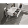 Mexen Orio Badezimmer-Unterschrank 80 cm mit Waschbecken Otis, 1 Schublade, weiß matt - 91A10-08023-1-BF01-W18M01