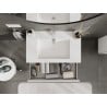 Mexen Orio Badezimmer-Unterschrank 80 cm mit Waschbecken Otis, 1 Schublade, weiß matt - 91A10-08023-1-BF01-W18M01