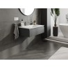 Mexen Orio Badezimmerschrank 80 cm mit Waschbecken Otis, 1 Schublade, Graphit matt/Weiß matt - 91A10-08023-1-BF66-W18M01