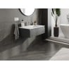 Mexen Orio Badezimmerunterschrank 80 cm mit Waschbecken Otis, 1 Schublade, graphit matt/weiß matt - 91A10-08023-1-BF66-W18M01