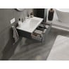 Mexen Orio Badezimmerunterschrank 80 cm mit Waschbecken Otis, 1 Schublade, graphit matt/weiß matt - 91A10-08023-1-BF66-W18M01