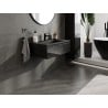Mexen Orio Badezimmerschrank 80 cm mit Waschbecken Otis, 1 Schublade, schwarz glänzend/schwarz matt - 91A10-08023-1-BF70-W18M71